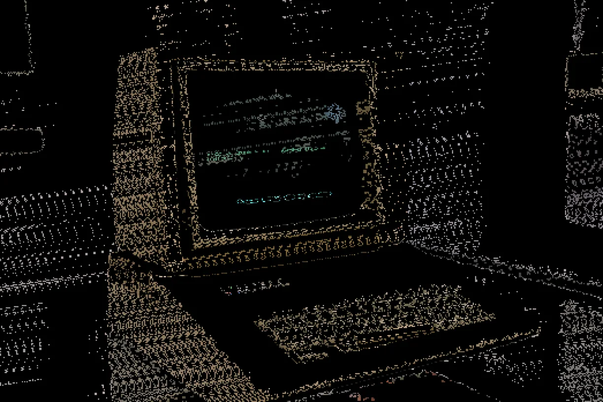 Cellular Automata applied to a photograph - Pixel effect in Decimation Lab