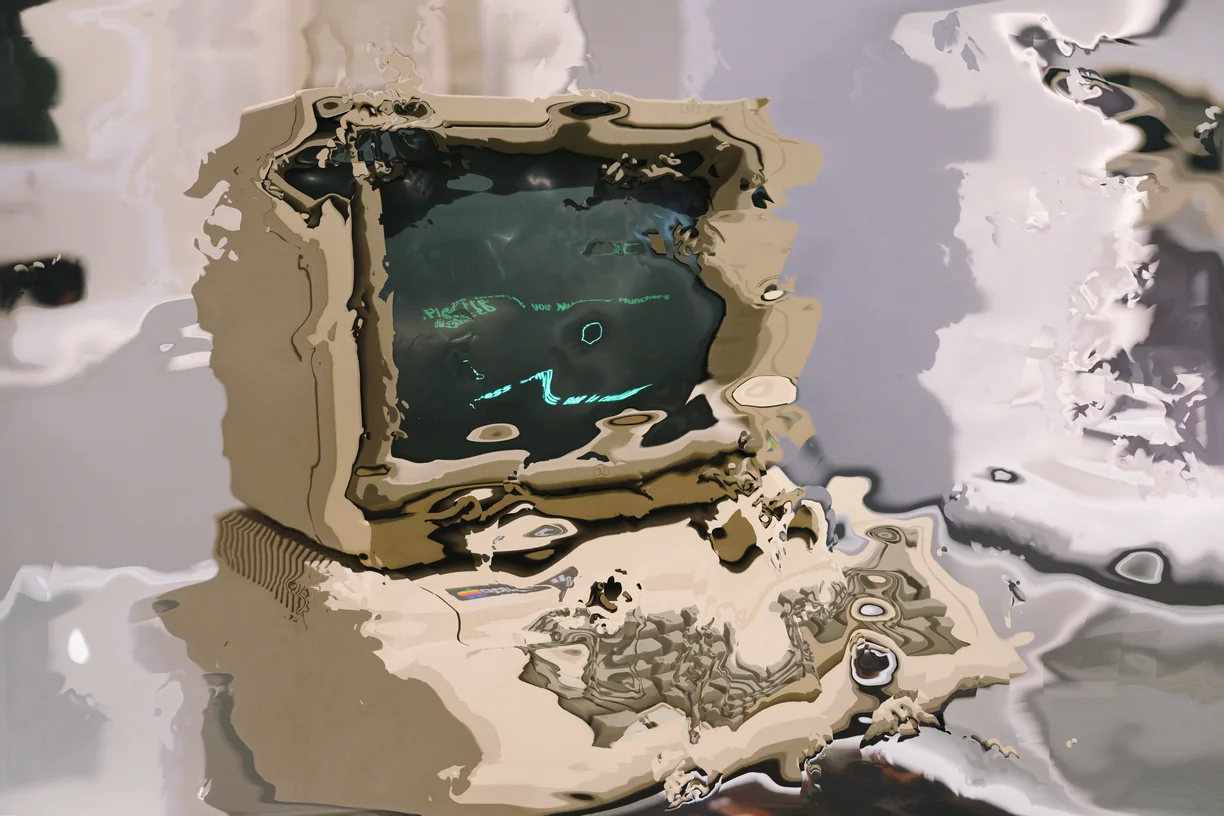 Glass / Chrome applied to a photograph - Warp effect in Decimation Lab