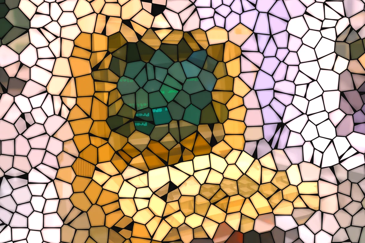Stained Glass applied to a photograph - Artistic effect in Decimation Lab