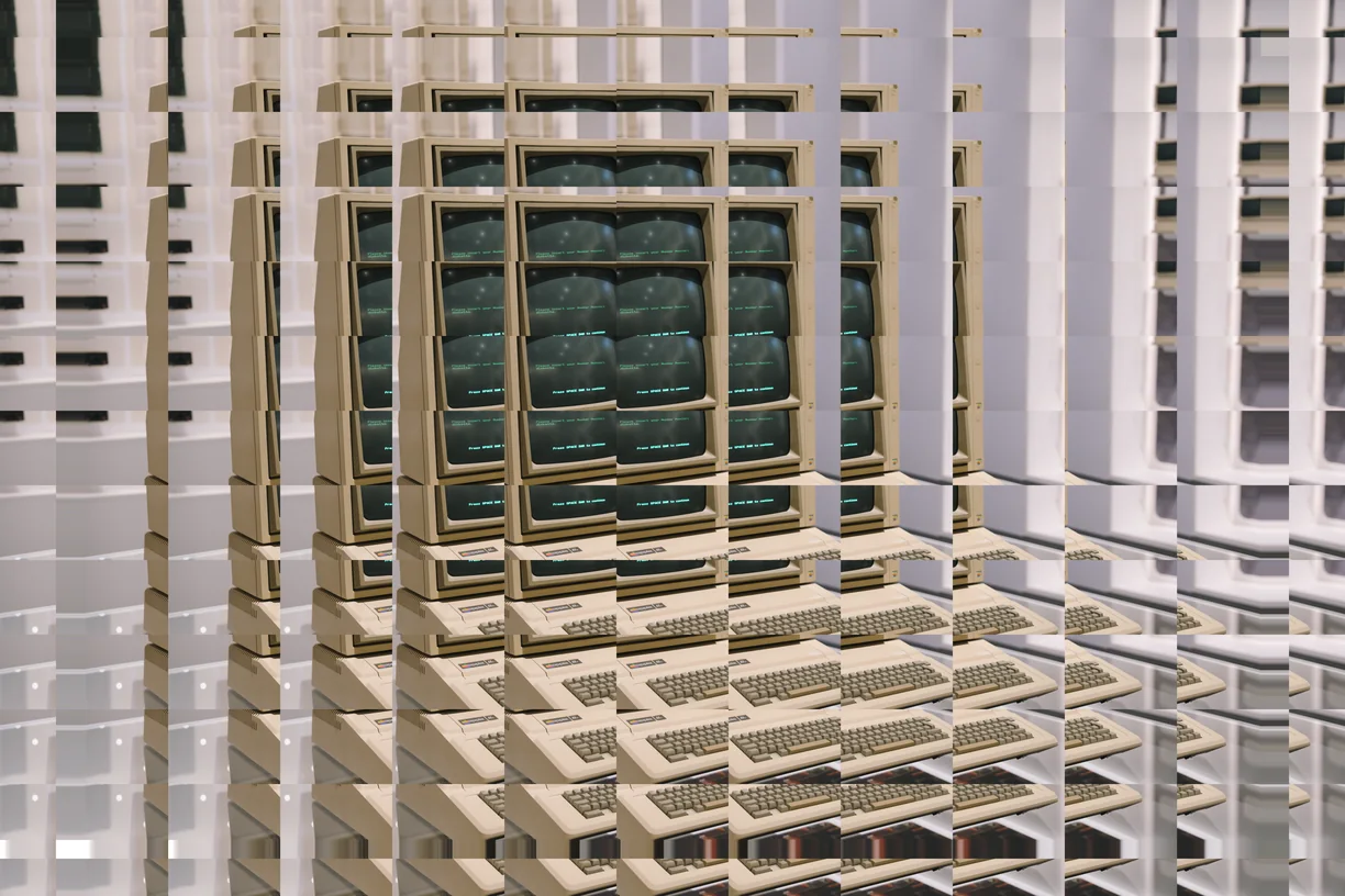 Topological Displacement applied to a photograph - Glitch effect in Decimation Lab