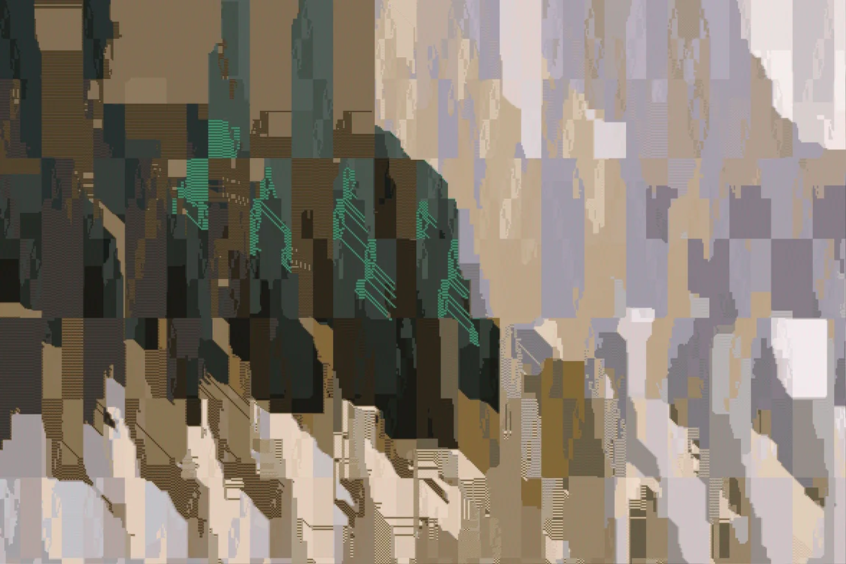 Image Collapse applied to a photograph - Pixel effect in Decimation Lab